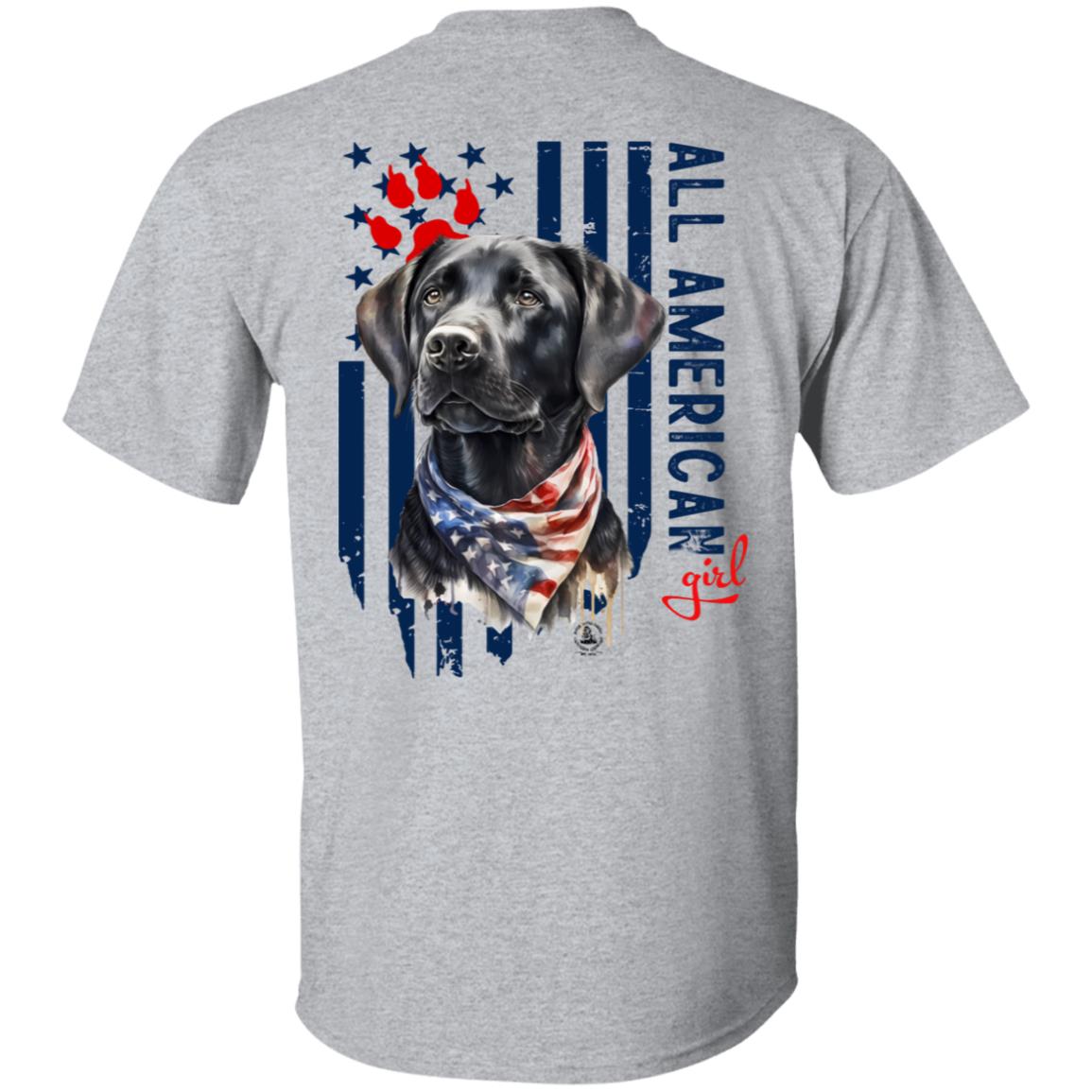 All American Girl Short Sleeve Black Lab
