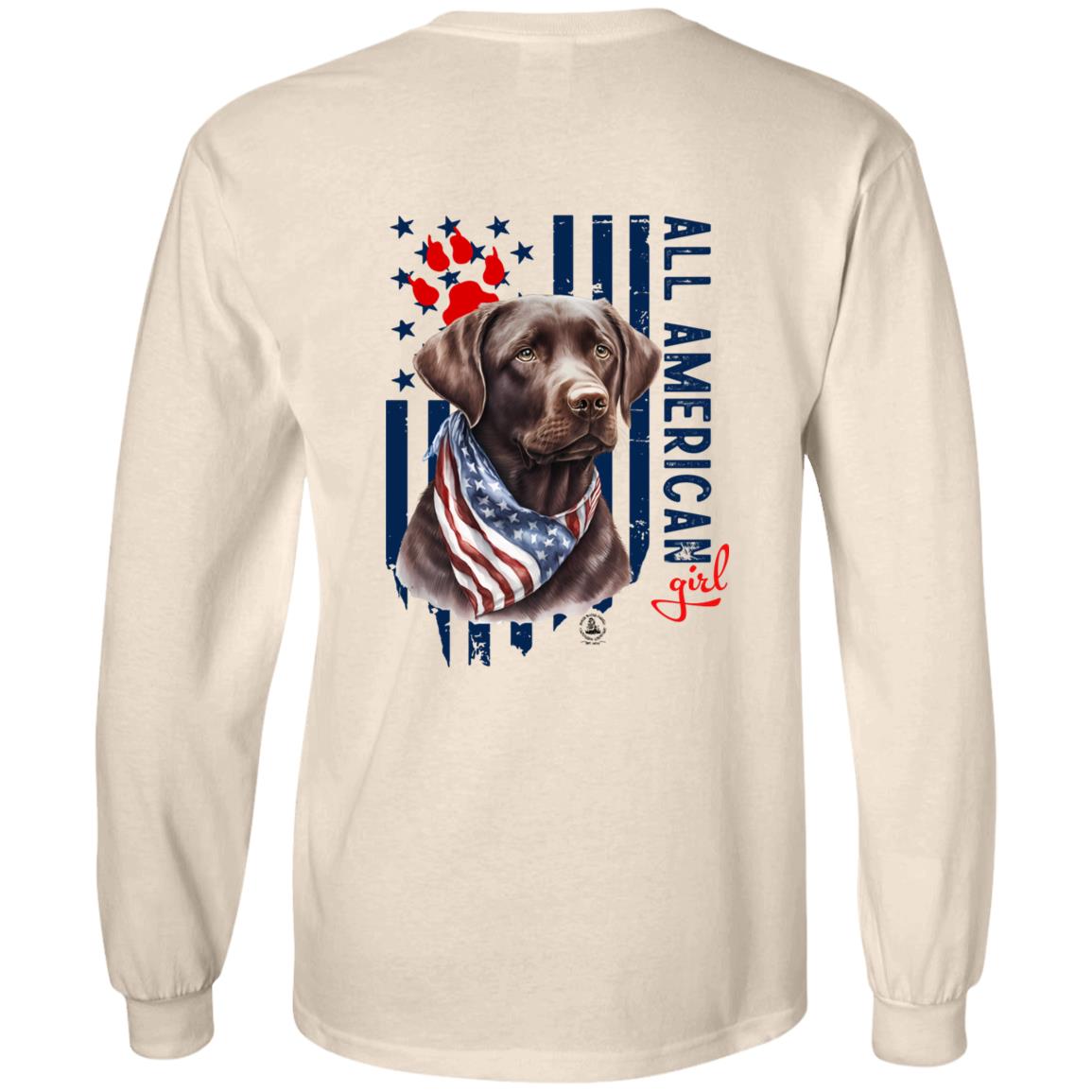 All American Girl Long Sleeve Chocolate Lab