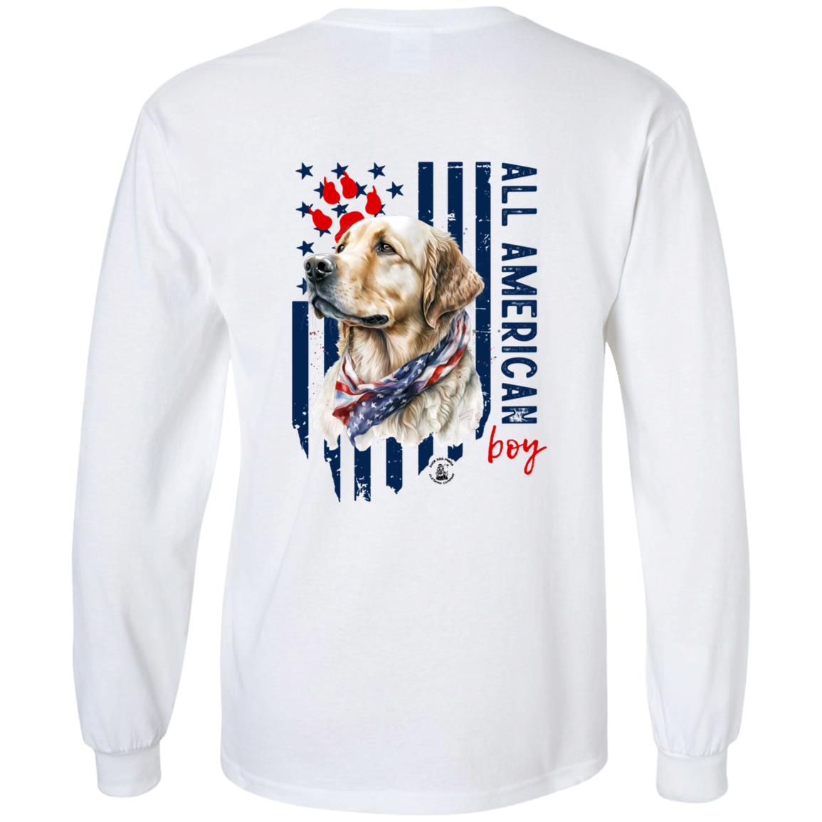 All American Boy Long Sleeve Yellow Lab