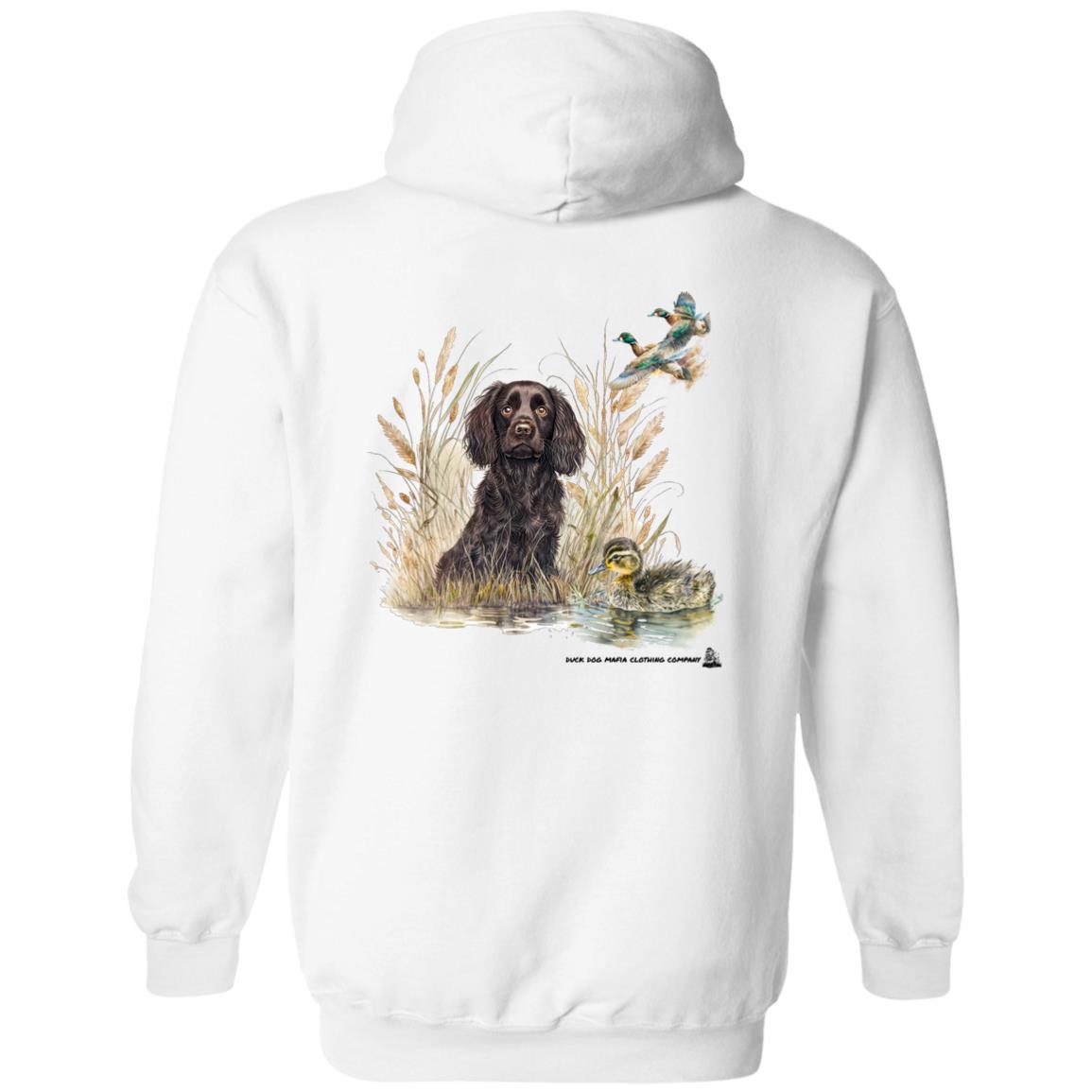 Boykin Spaniel Puppy and Baby Duck