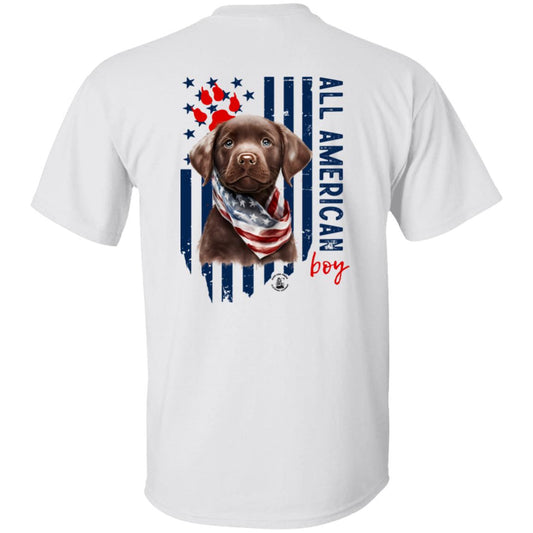 All American Boy Short Sleeve Chocolate Lab Puppy