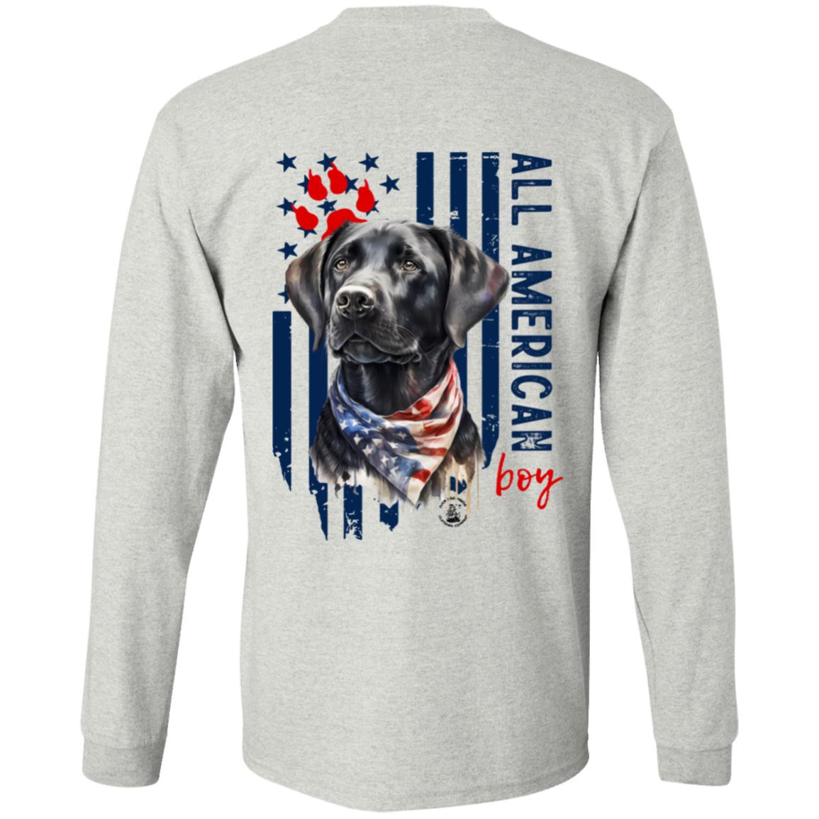 All American Boy Long Sleeve Black Lab