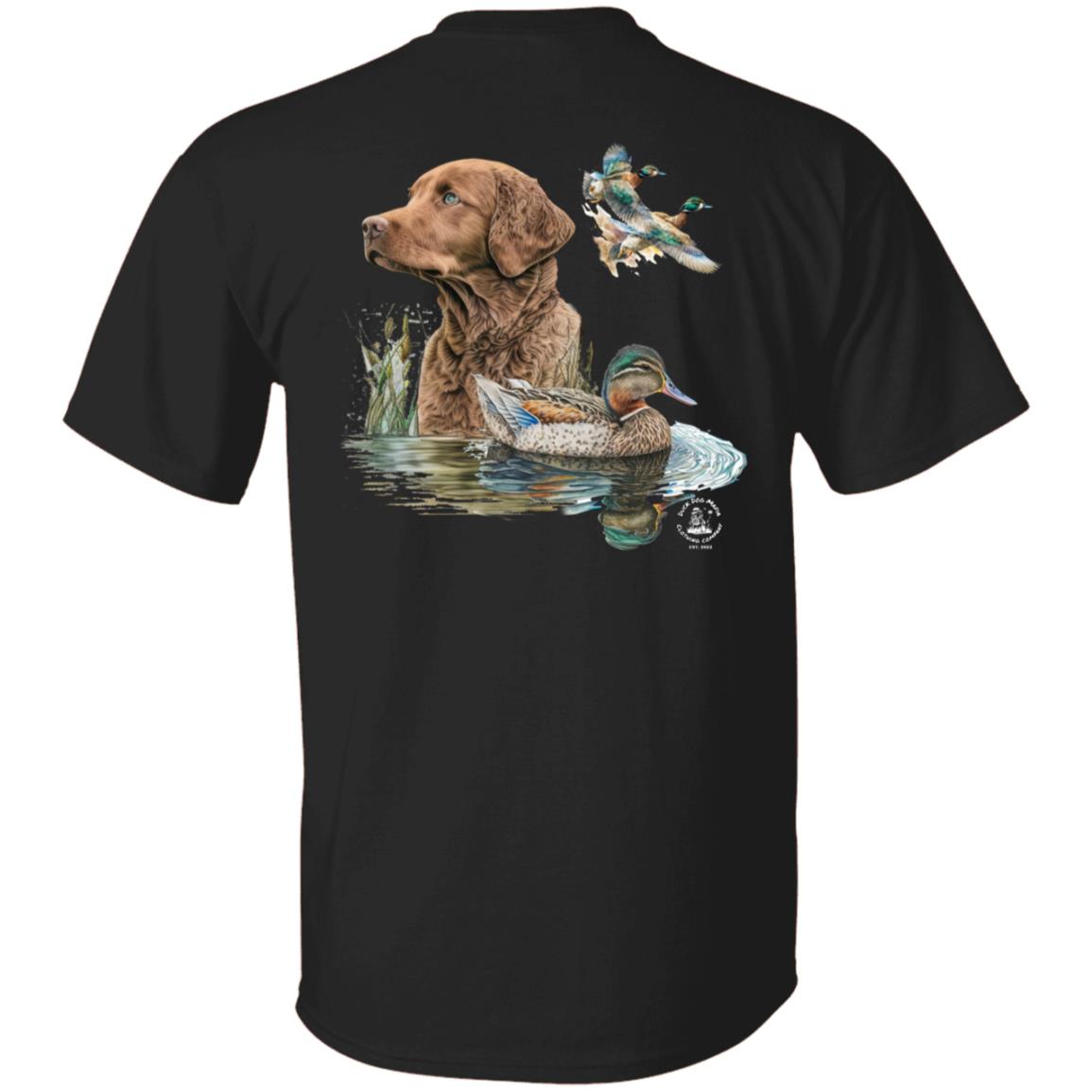 Chesapeake Bay Retriever and the Ducks