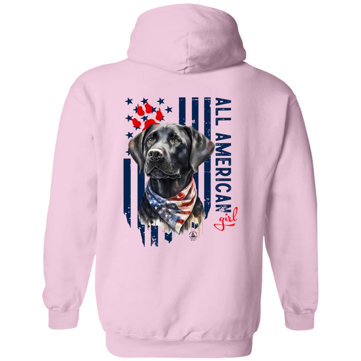 All American Girl Black Lab Hoodie