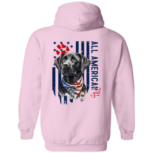 All American Girl Black Lab Hoodie