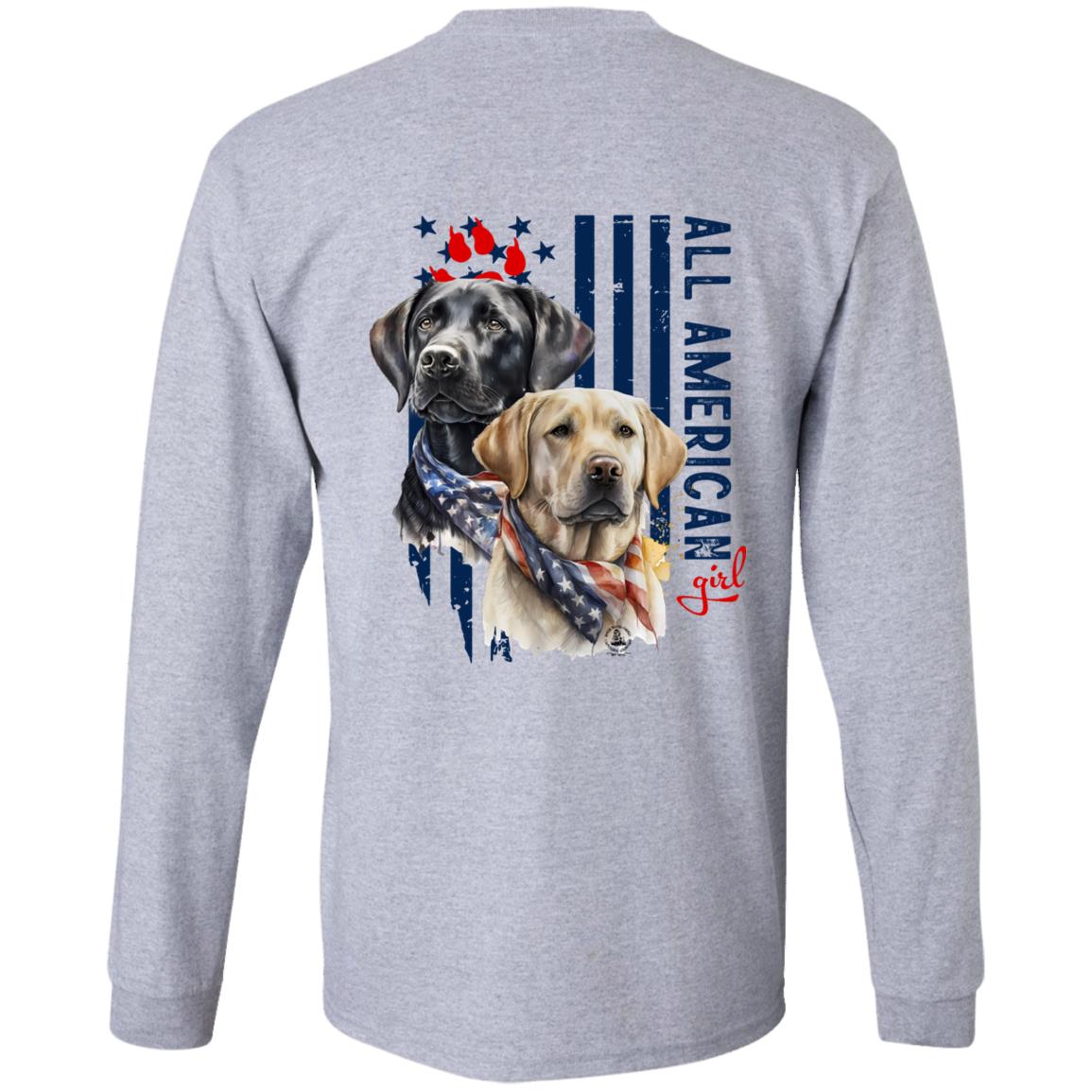All American Girl Long Sleeve Labrador Retrievers