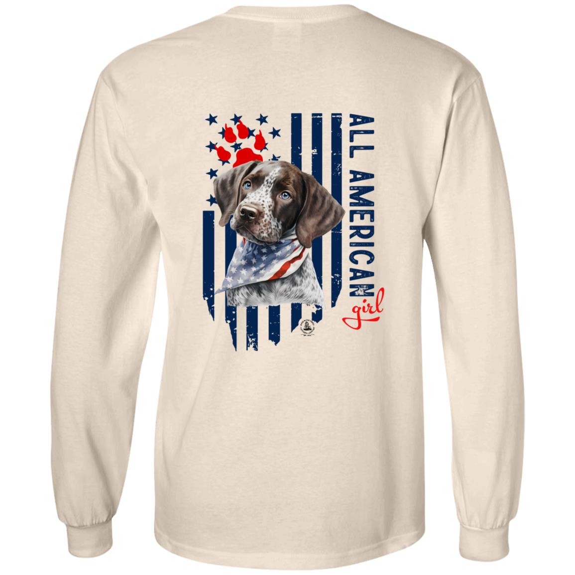 All American Girl Long Sleeve Short Hair Pointer Puppy