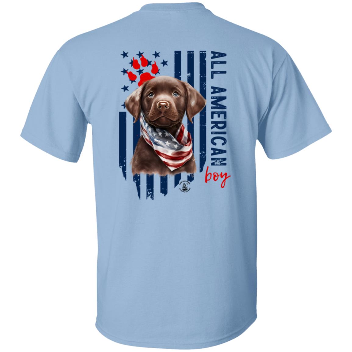 All American Boy Short Sleeve Chocolate Lab Puppy