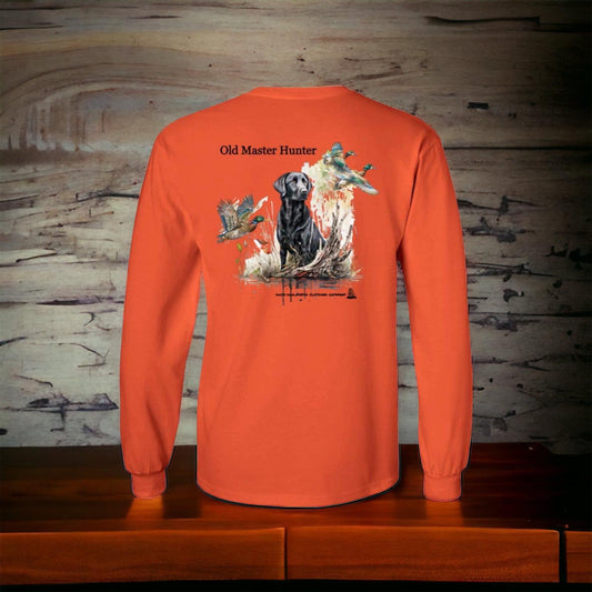 Old Master Hunter Black Lab Long Sleeve T-Shirt
