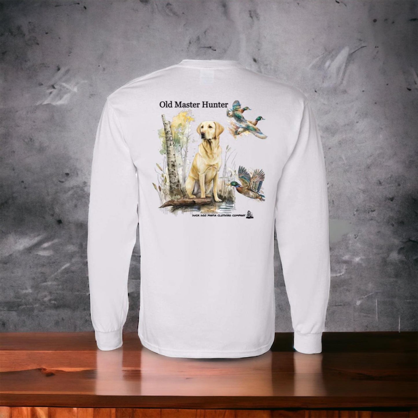 Old Master Hunter Yellow Lab Long Sleeve T-Shirt