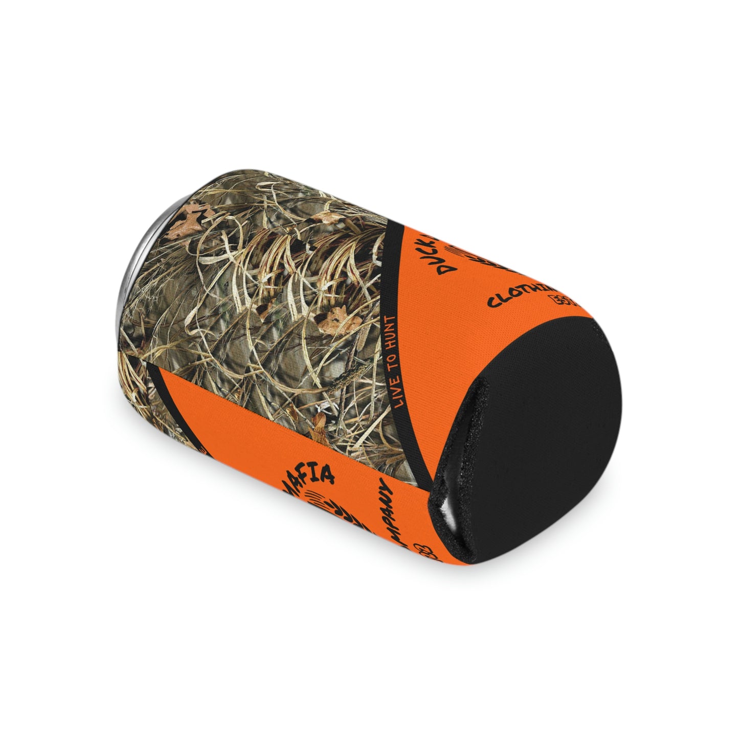 Camo/Blaze Orange Koozie