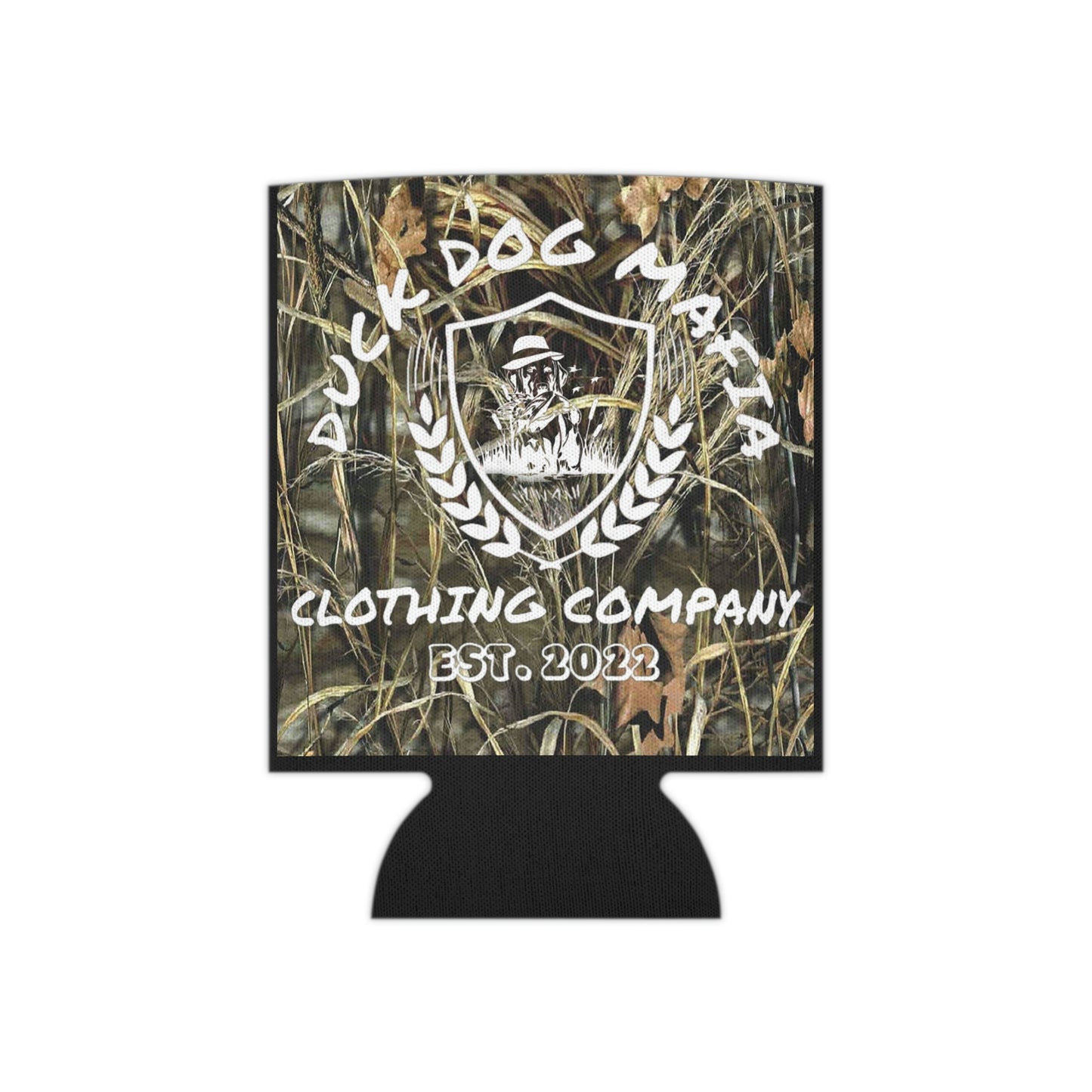 Camo Duck Dog Mafia Koozie