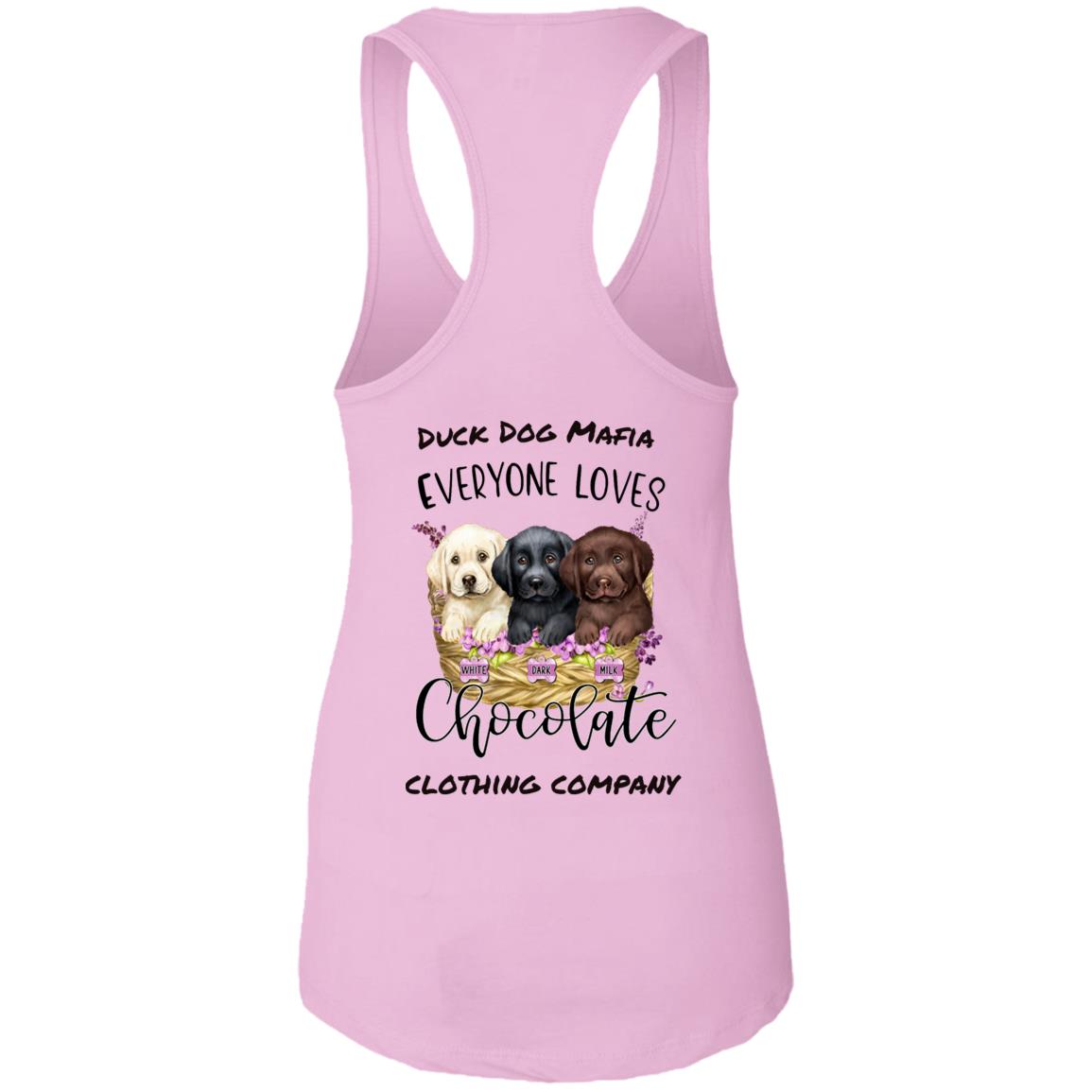 DDM EVERYONE LOVES CHOCOLATE  Ladies Ideal Racerback Tank