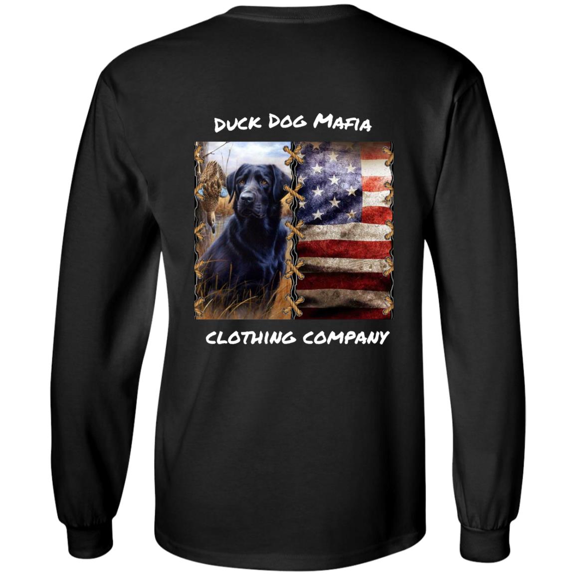 BLACK LAB / AMERICAN FLAG WHITE LETTING