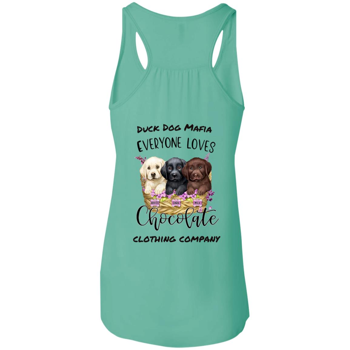 DDM EVERYONE LOVES CHOCOLATE Flowy Racerback Tank Top