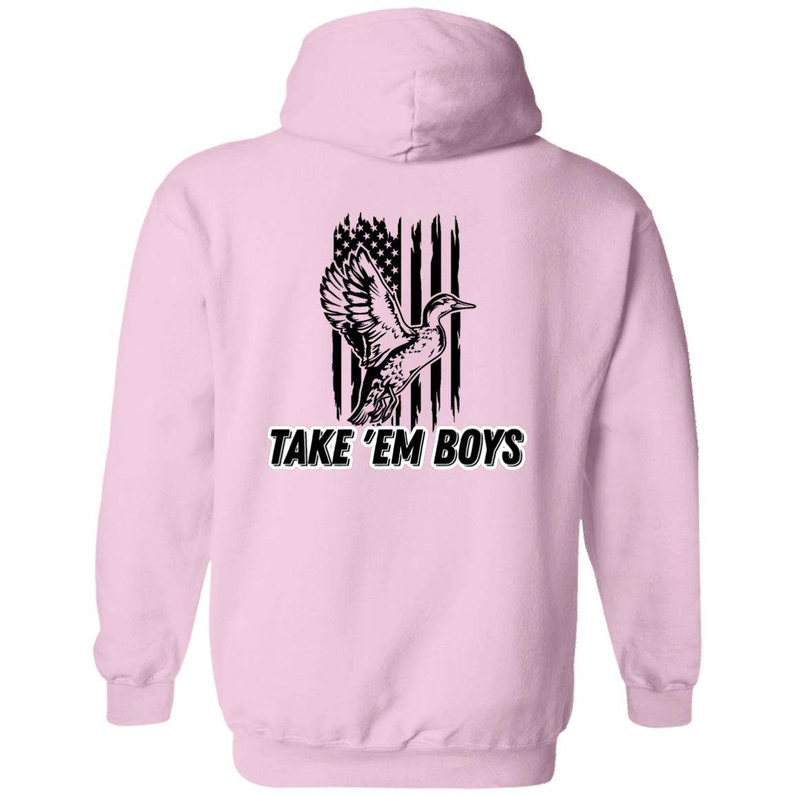 American Flag TAKE 'EM BOYS Black Letting DDMCC Logo Left Chest