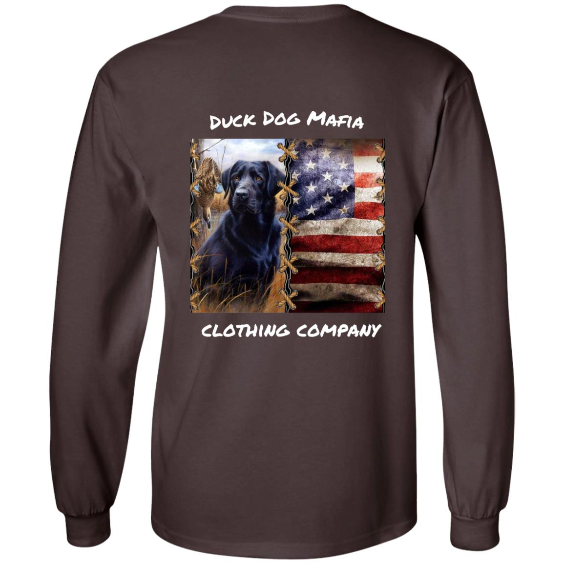 BLACK LAB / AMERICAN FLAG WHITE LETTING
