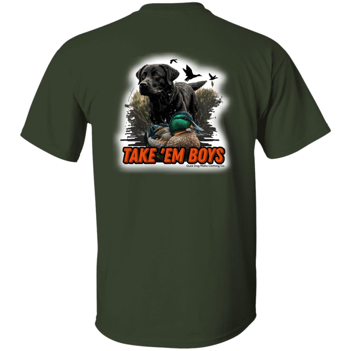 Black Lab & Decoy TAKE 'EM BOYS Full DDMCC Shield Logo