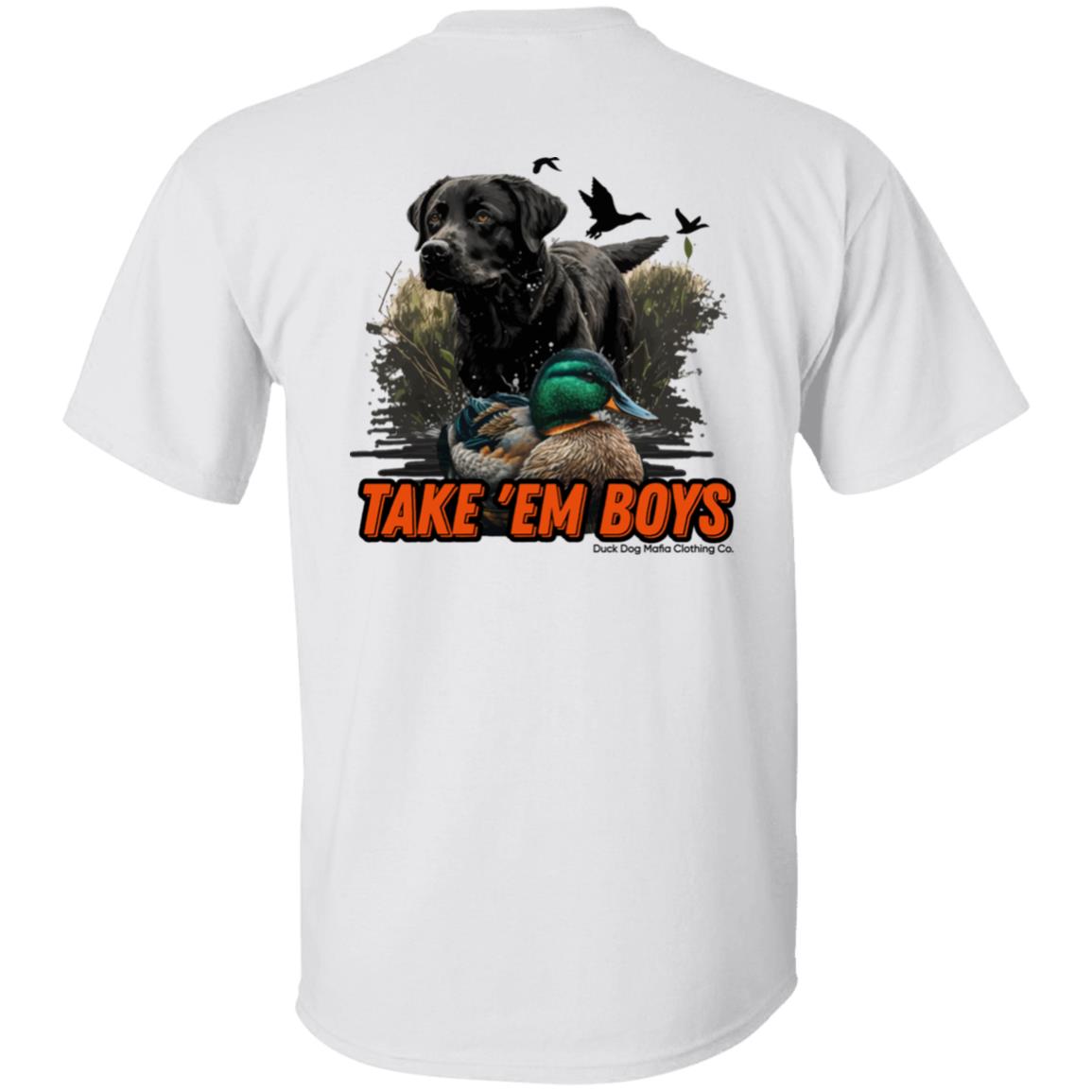 Black Lab & Decoy TAKE 'EM BOYS Full DDMCC Shield Logo
