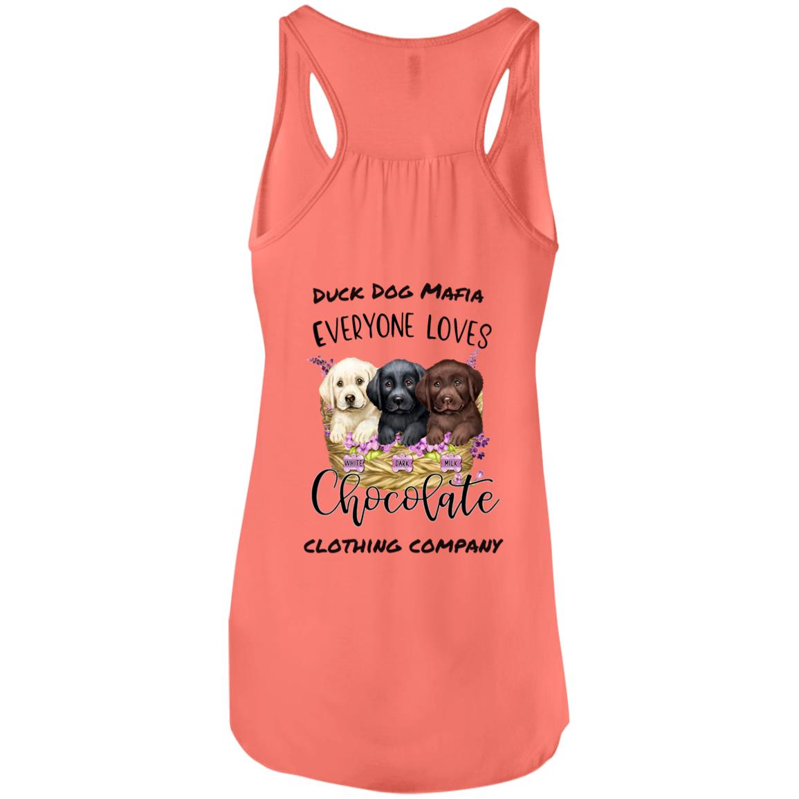 DDM EVERYONE LOVES CHOCOLATE Flowy Racerback Tank Top