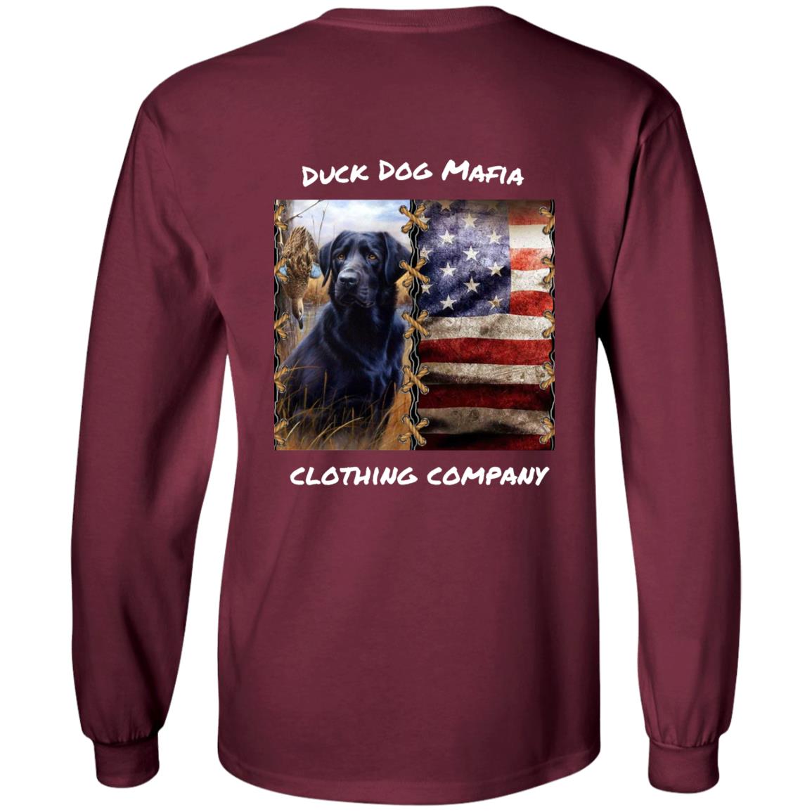 BLACK LAB / AMERICAN FLAG WHITE LETTING