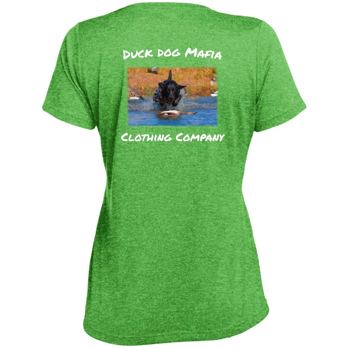 DDM WORKING lAB  LST360 Ladies' Heather Scoop Neck Performance Tee