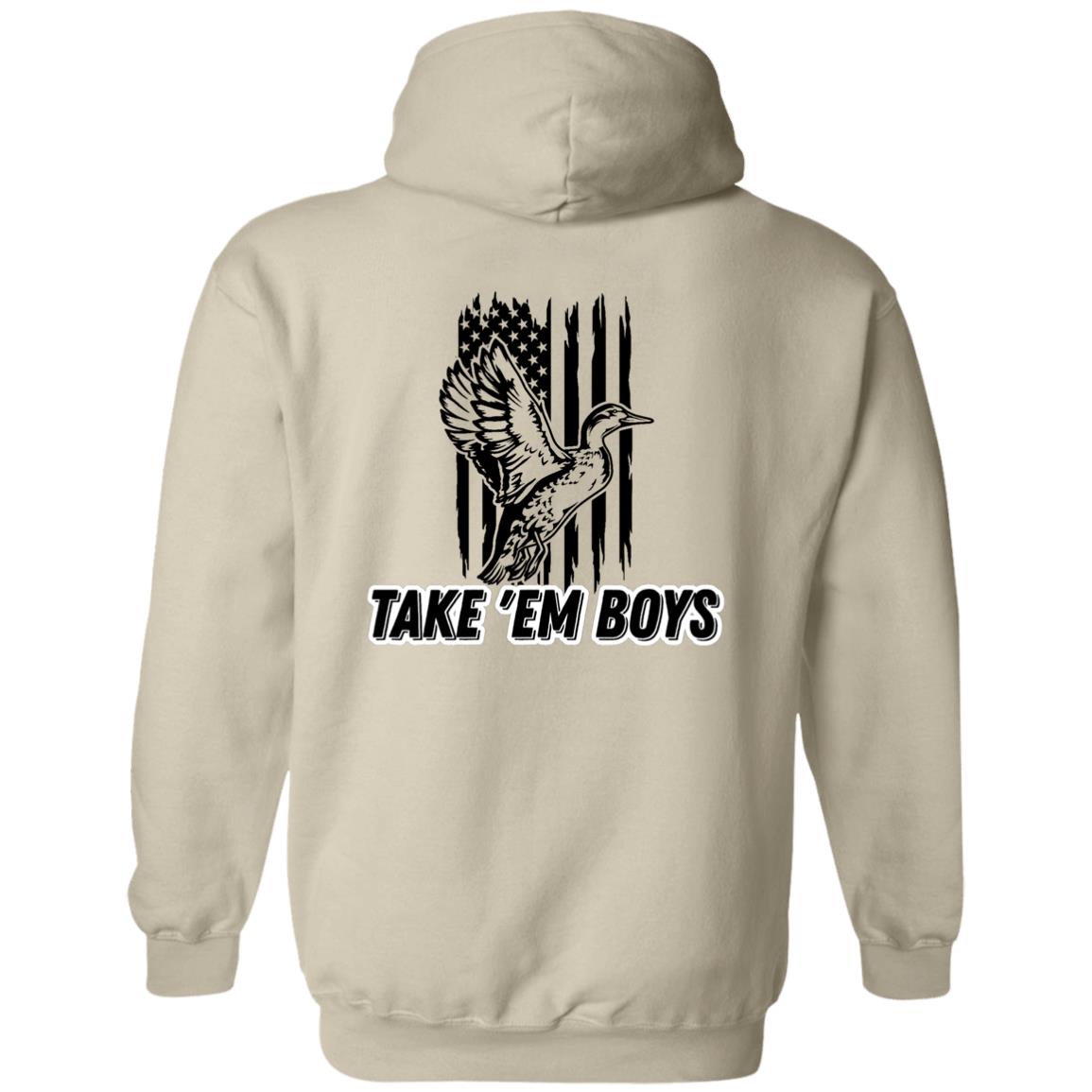 American Flag TAKE 'EM BOYS Black Letting DDMCC Logo Left Chest
