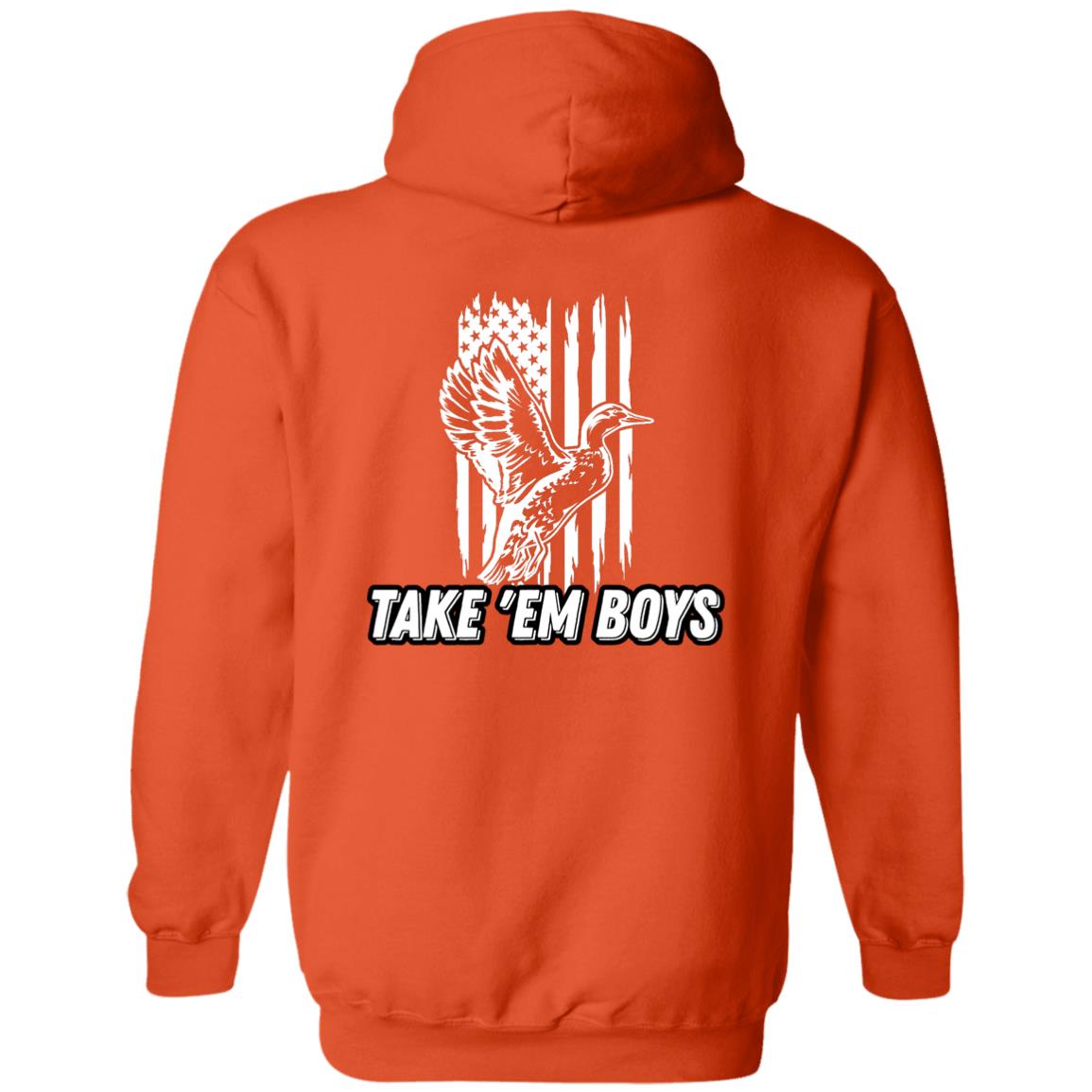 American Flag TAKE 'EM BOYS White Letting DDMCC Logo Left Chest