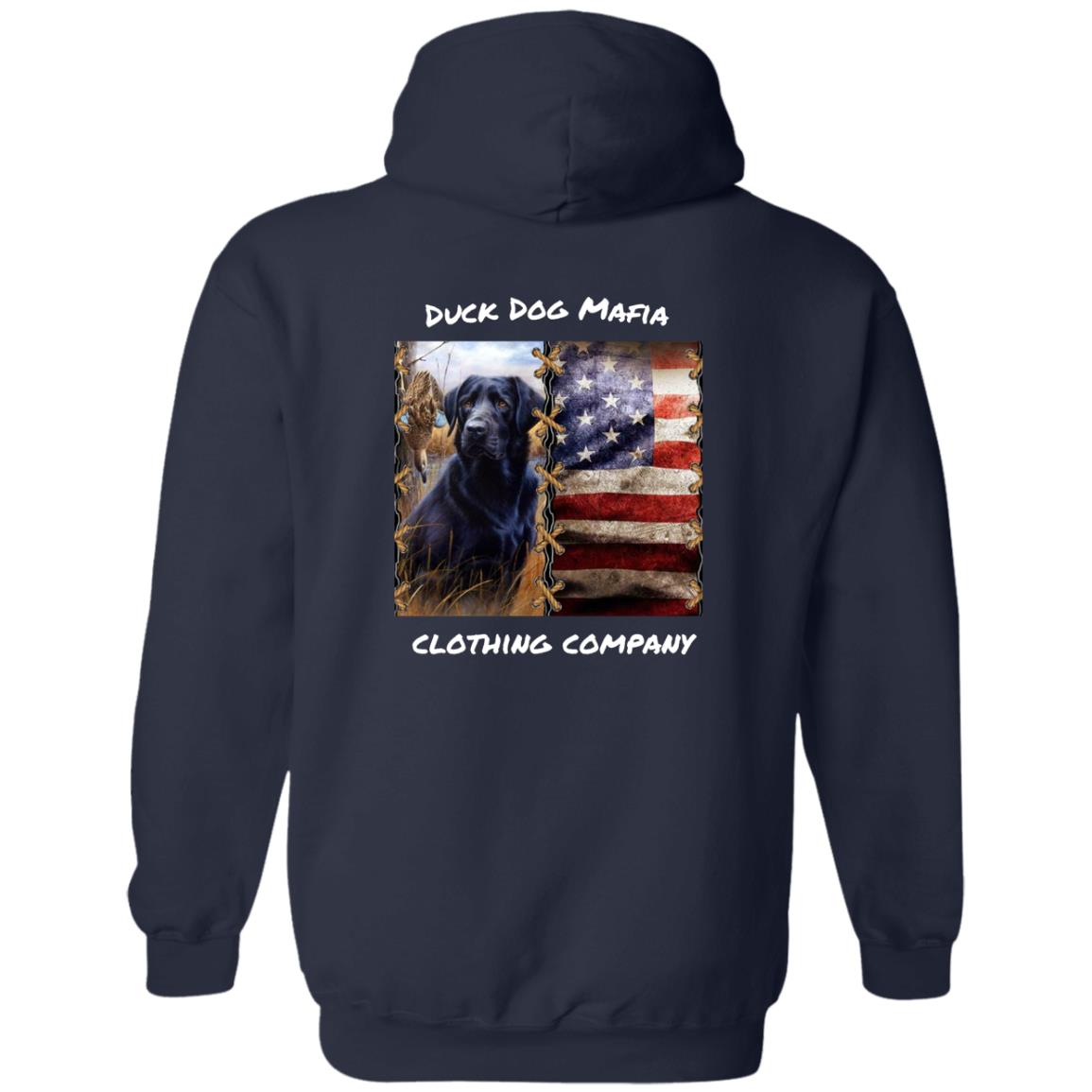 BLACK LAB / AMERICAN FLAG