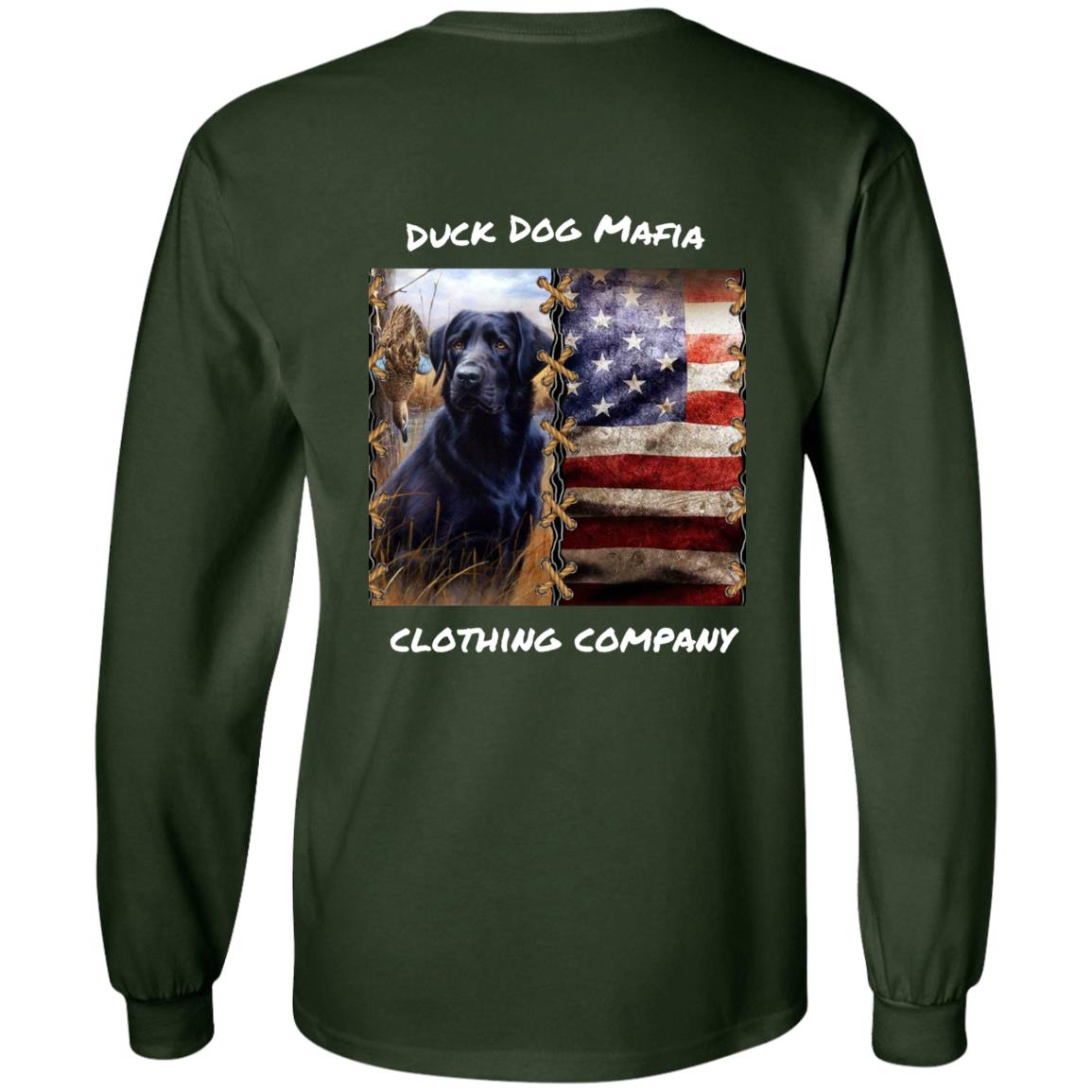 BLACK LAB / AMERICAN FLAG WHITE LETTING