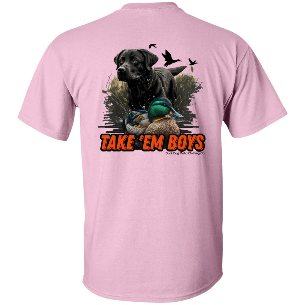 Black Lab & Decoy TAKE 'EM BOYS Full DDMCC Shield Logo