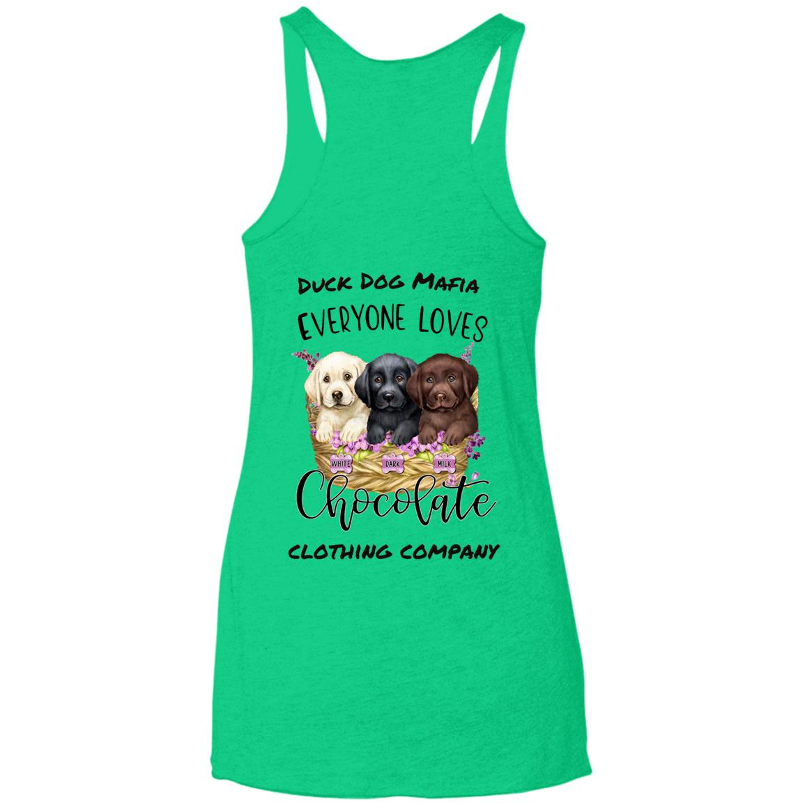 DDM EVERYONE LOVES CHOCOLATE Triblend Racerback Tank Top