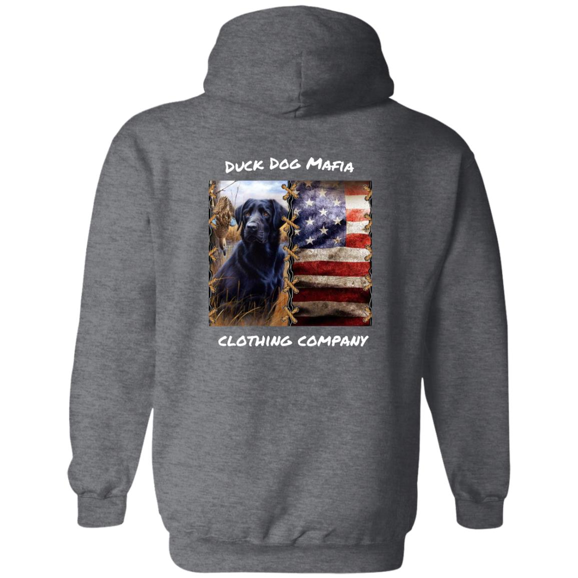 BLACK LAB / AMERICAN FLAG