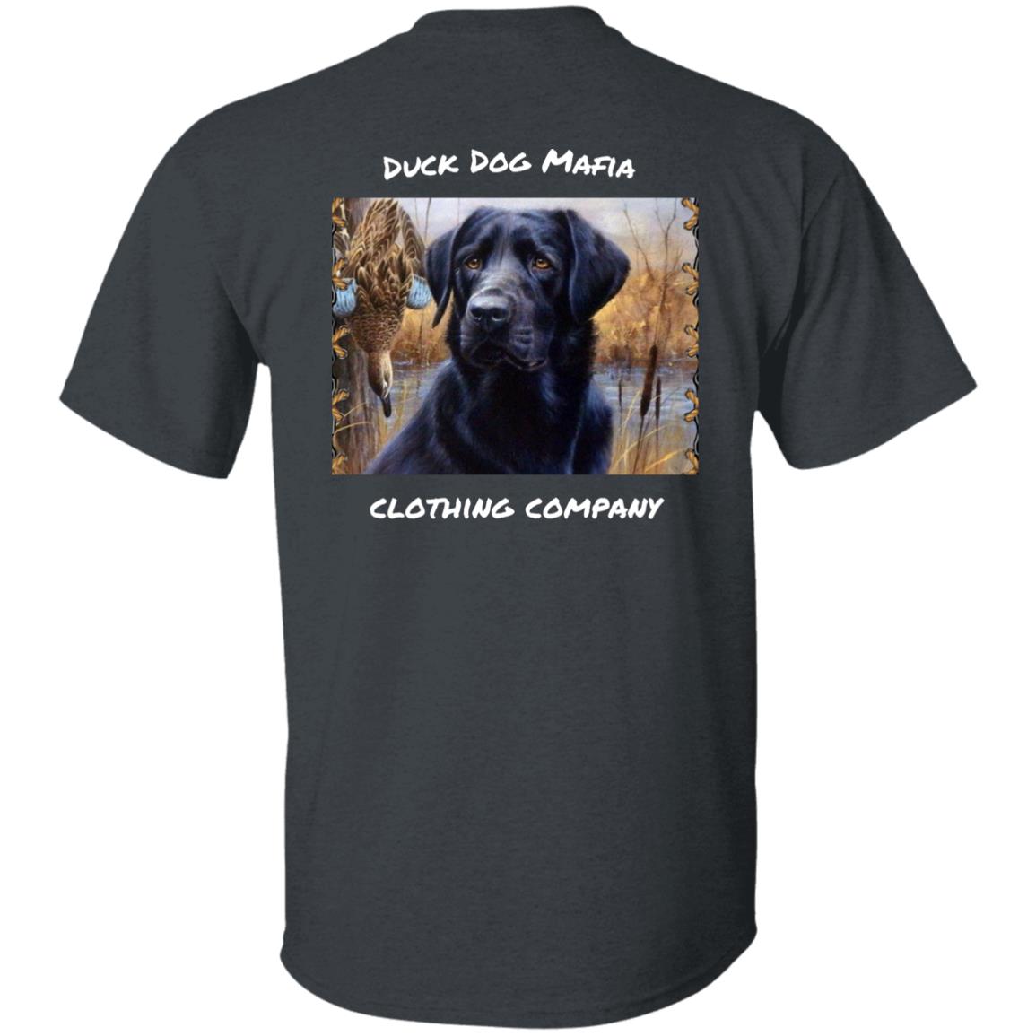 BLACK LAB  FLAG WHITE LETTING