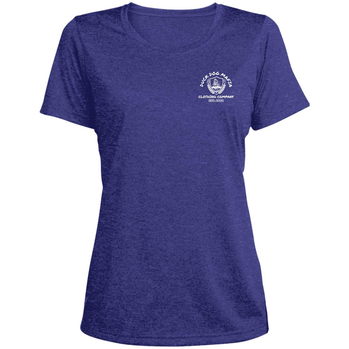 DDM WORKING lAB  LST360 Ladies' Heather Scoop Neck Performance Tee