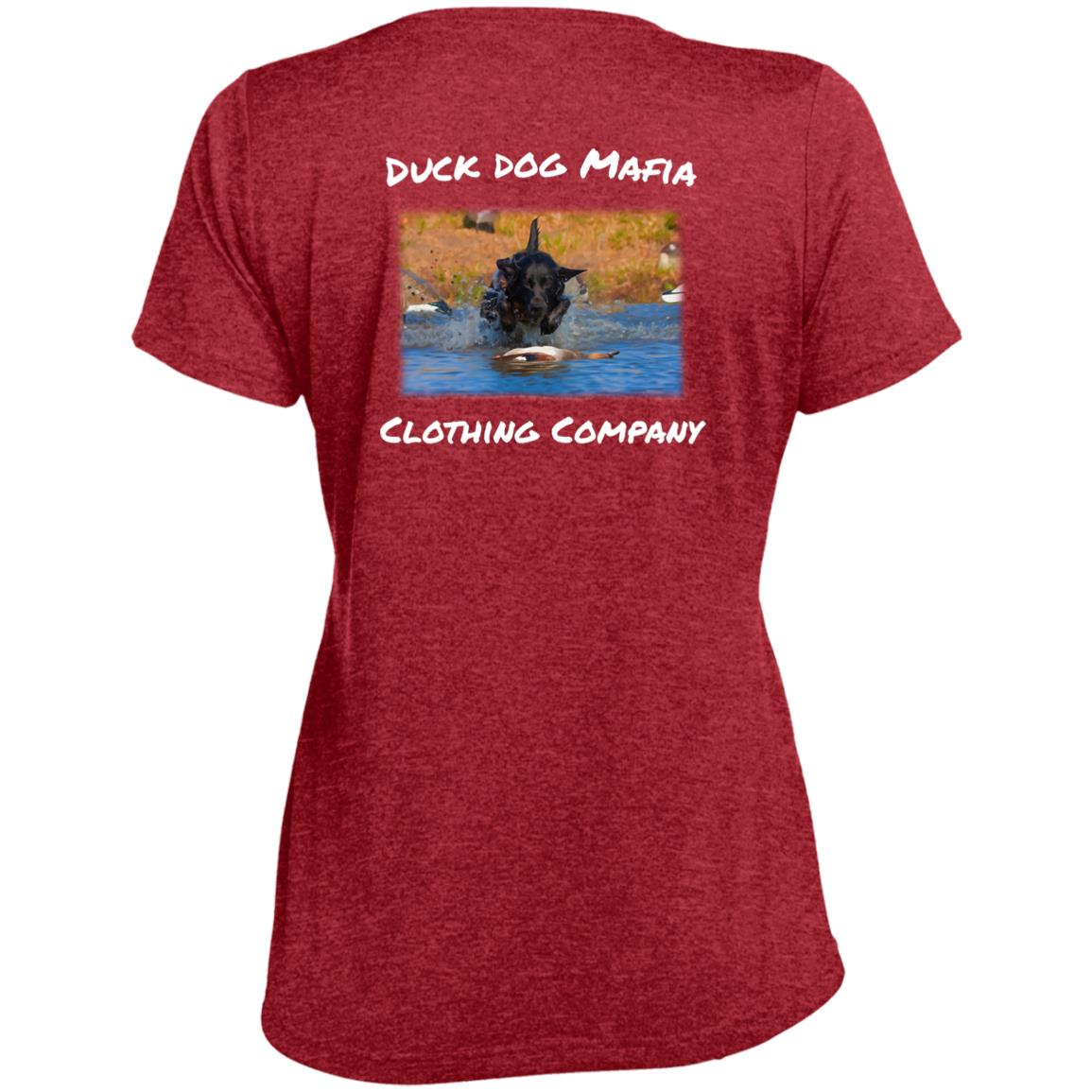 DDM WORKING lAB  LST360 Ladies' Heather Scoop Neck Performance Tee