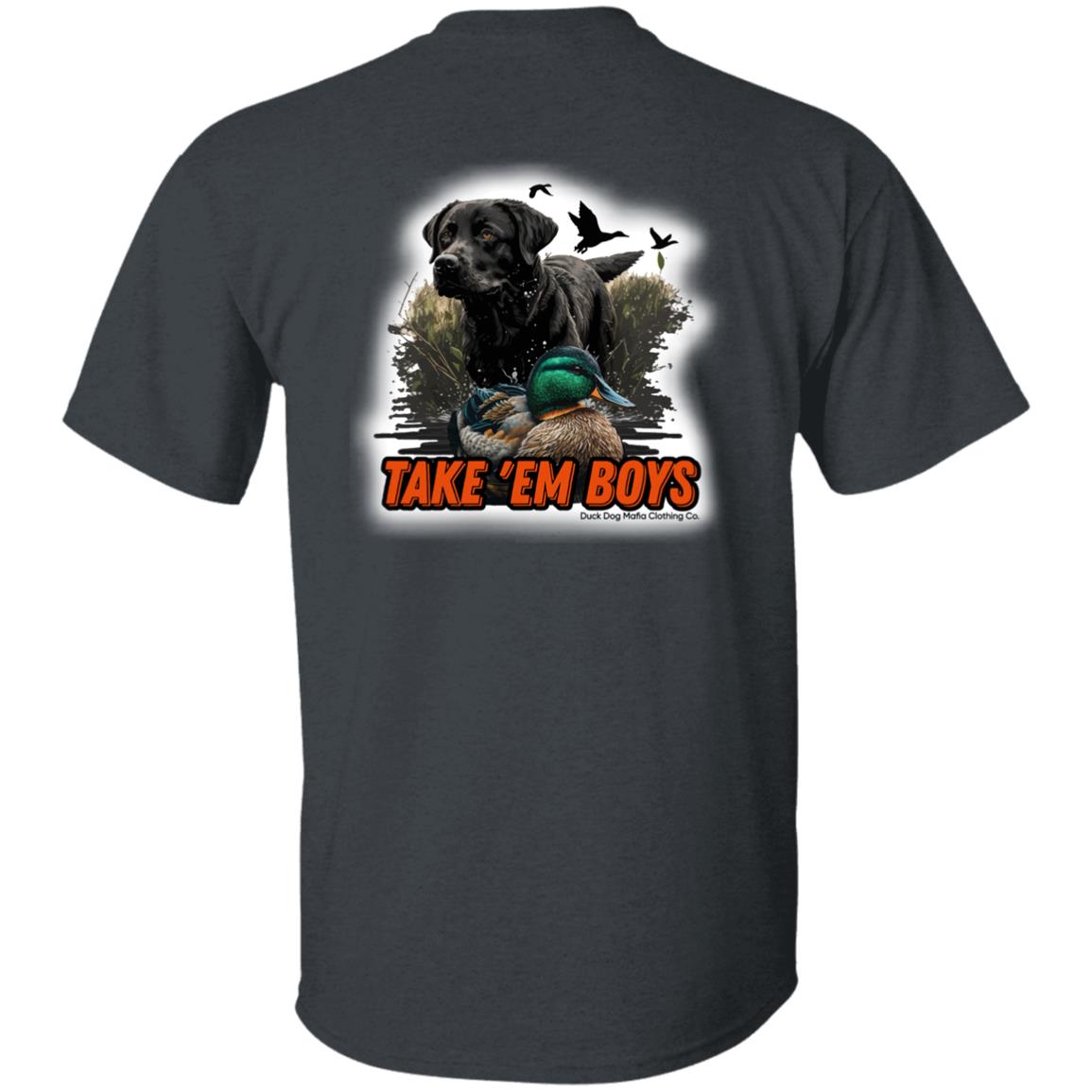 Black Lab & Decoy TAKE 'EM BOYS Full DDMCC Shield Logo
