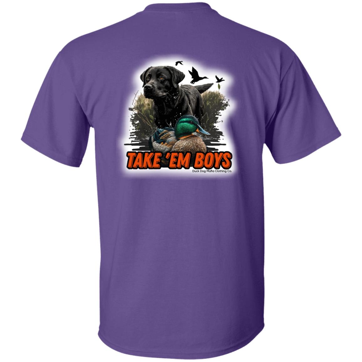 Black Lab & Decoy TAKE 'EM BOYS Full DDMCC Shield Logo