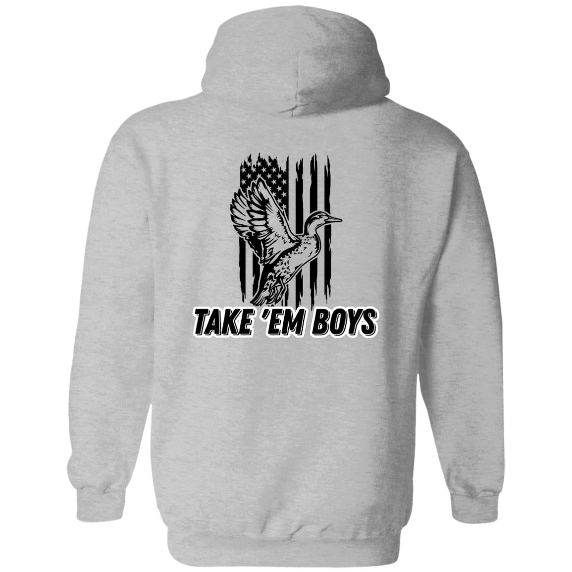 American Flag TAKE 'EM BOYS Black Letting DDMCC Logo Left Chest