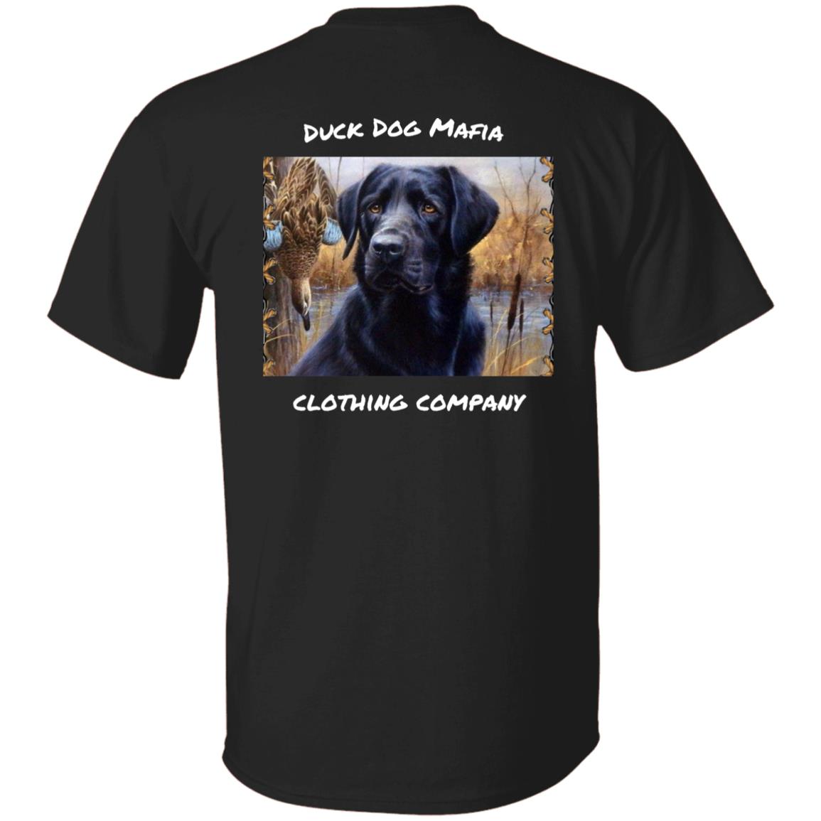 BLACK LAB  FLAG WHITE LETTING