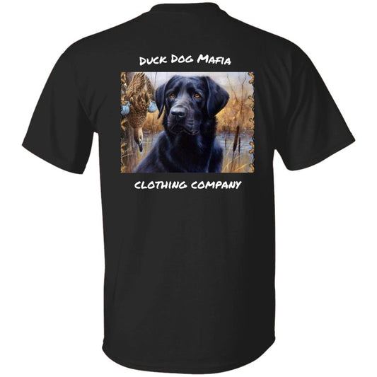 BLACK LAB  FLAG WHITE LETTING