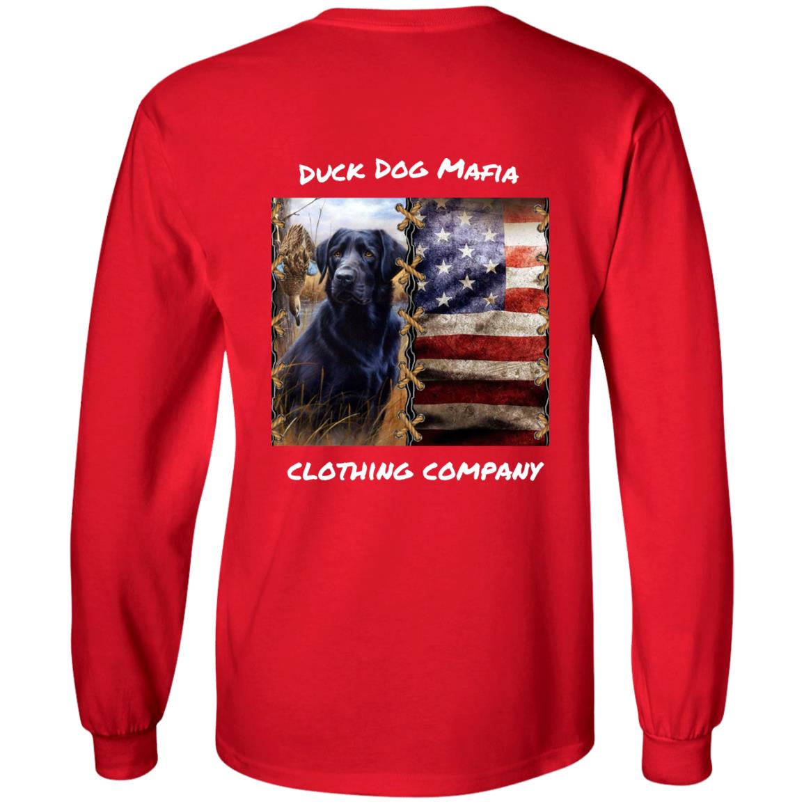 BLACK LAB / AMERICAN FLAG WHITE LETTING