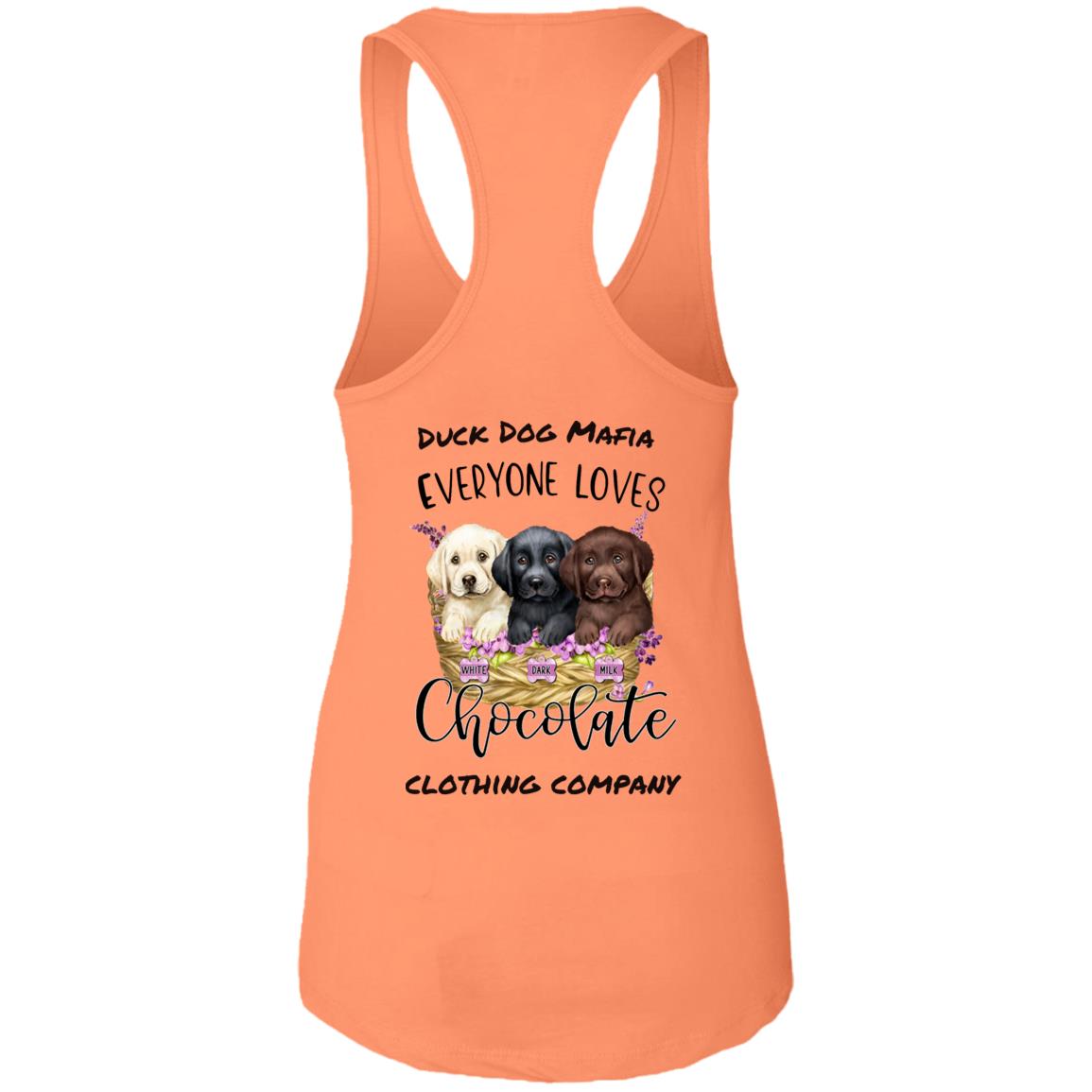 DDM EVERYONE LOVES CHOCOLATE  Ladies Ideal Racerback Tank
