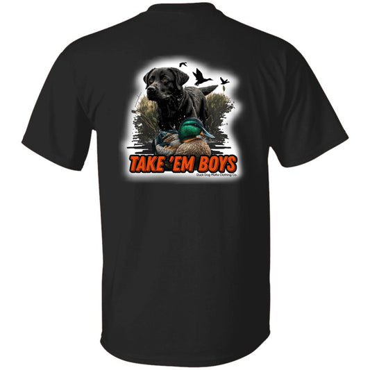 Black Lab & Decoy TAKE 'EM BOYS Full DDMCC Shield Logo