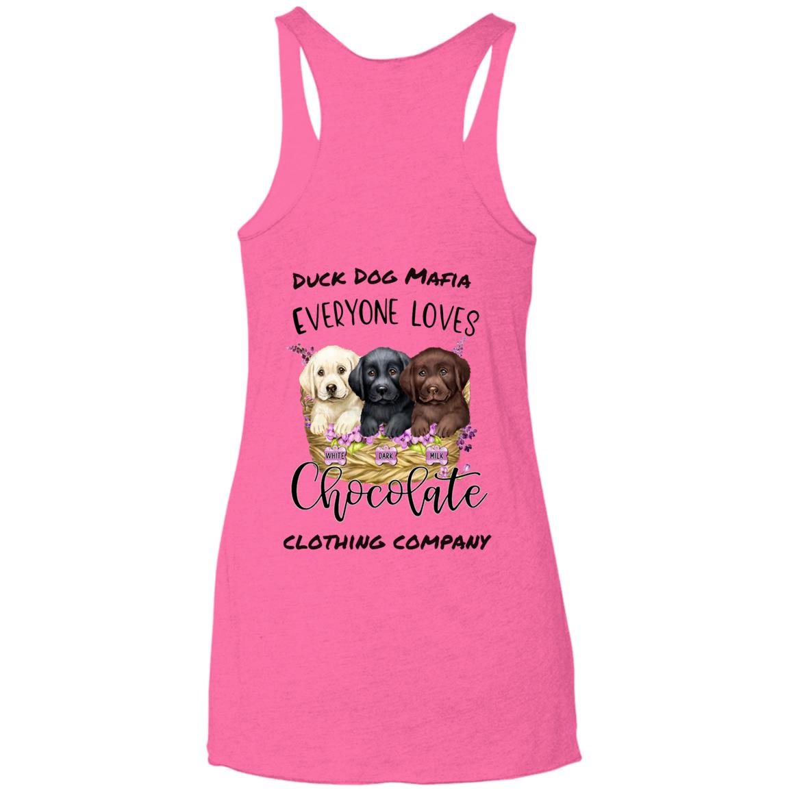 DDM EVERYONE LOVES CHOCOLATE Triblend Racerback Tank Top