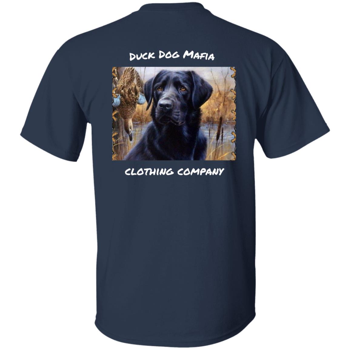 BLACK LAB  FLAG WHITE LETTING