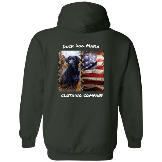 BLACK LAB / AMERICAN FLAG