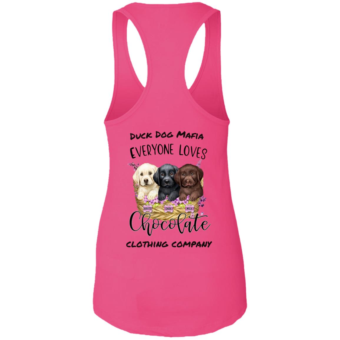 DDM EVERYONE LOVES CHOCOLATE  Ladies Ideal Racerback Tank