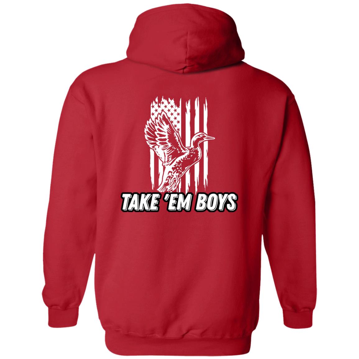 American Flag TAKE 'EM BOYS Black Letting DDMCC Logo Full Chest
