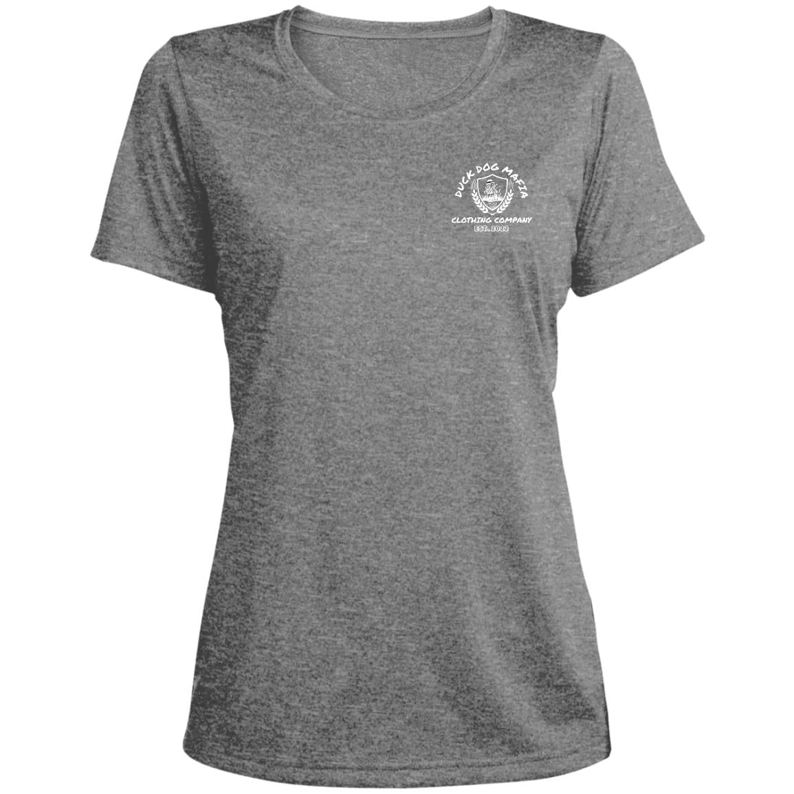 DDM WORKING lAB  LST360 Ladies' Heather Scoop Neck Performance Tee